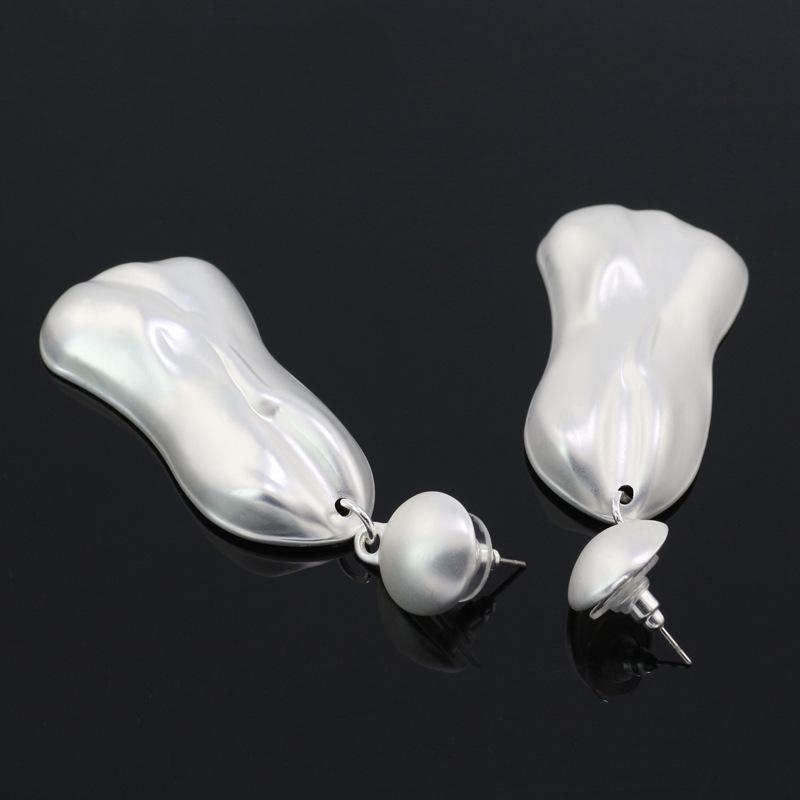 Metal Premium Alloy Earrings Irregular Geometric Earrings Female Exaggerated Retro Earrings Eid Al-Fitr Lasser Bairam