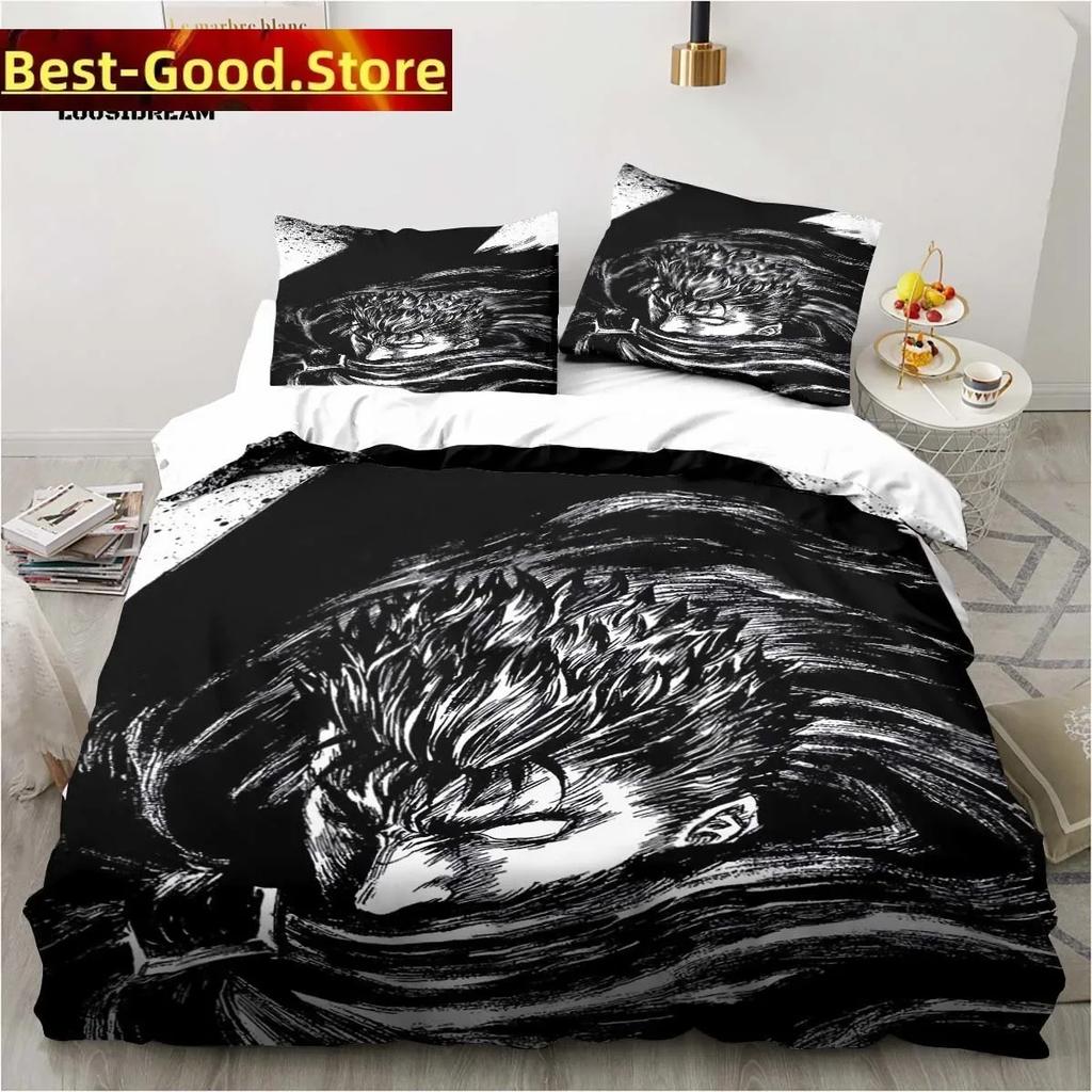 Calssic Comics Berserk Anime Christmas Navidad Gift King Twin Double Child Bedding Set Microfiber or Polyester Duvet Cover Set