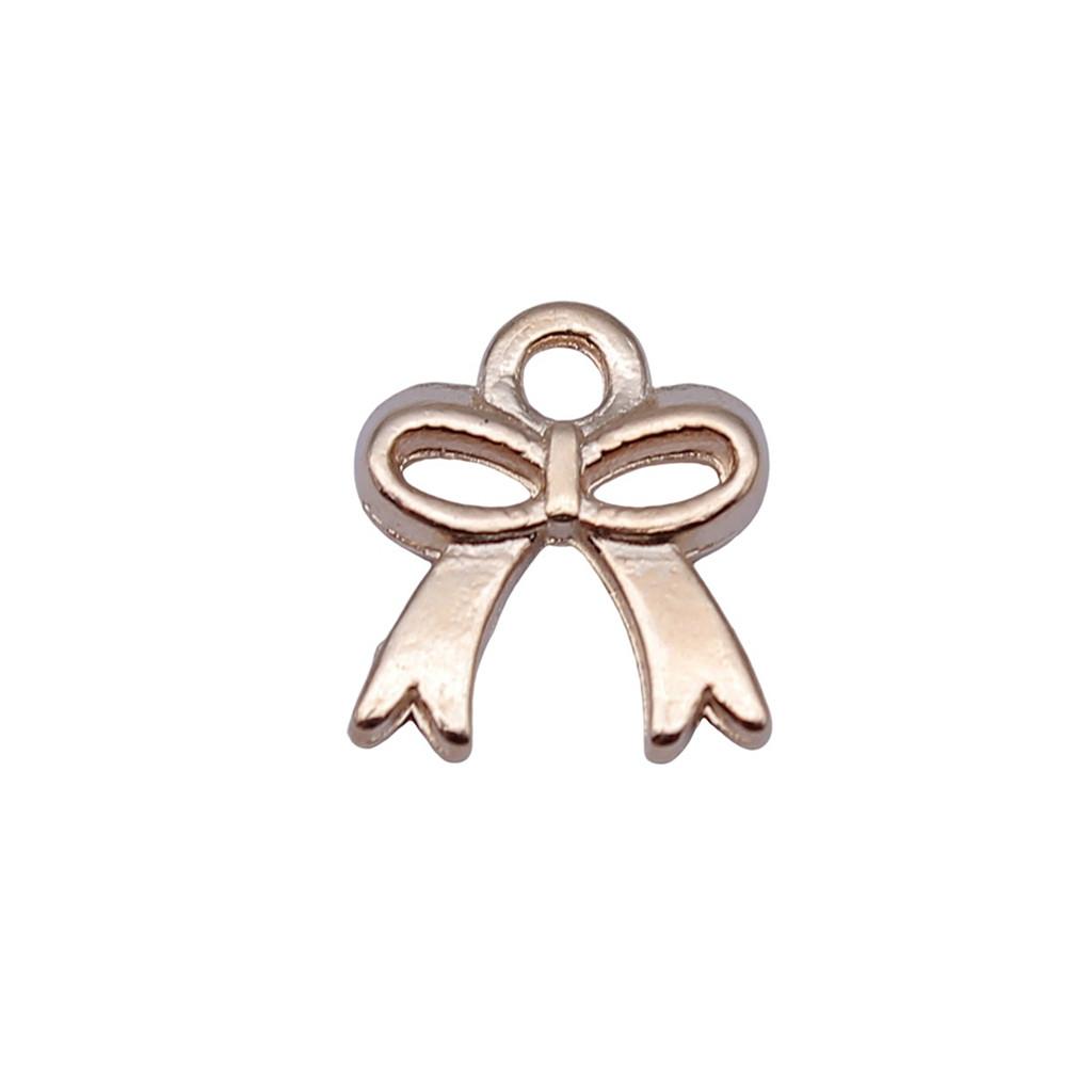Pendants Bow With Crown Charms For Princess Themed Jewelry Making Alloy