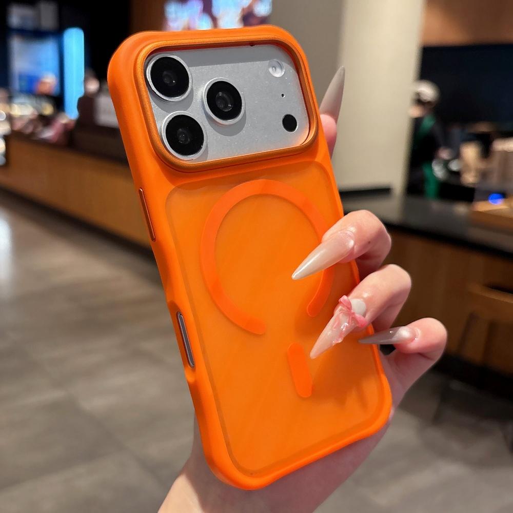

Creative Frosted For Magsafe Phone Case For iPhone 17 Pro Max 17 Pro 17 Air Irregular Magnetic Wireless Charge Soft Bumper Cover iPhone17 Pro Max