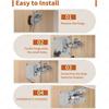 2-100Set Stainless Steel Hinge Fixing Plate Kit Cabinet Door Hinge Repair Plate Bracket with Mounting Screw Furniture Tools