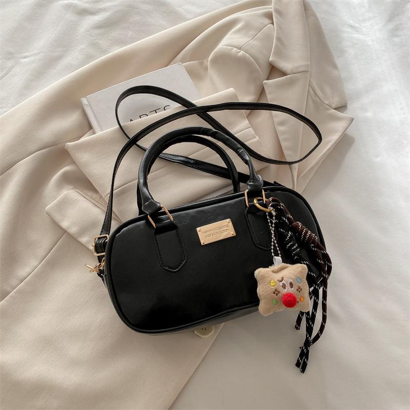 

Vintage Crossbody Small Square Bag Handbag With Pendant For Girl Use Daily