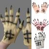 Adult Teens Easter Gloves Cosplay Mittens Full Finger Gloves Spooky Ghost Hand Shape Mittens Carnivals Party Supplies