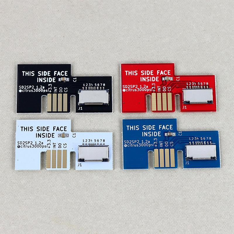 1 Stück für NGC SD2SP2 SDLOAD Gamecube serielle Schnittstelle 2 flüssige FMV geringe CPU-Auslastung für SD2SP2 Ersatzkarten-Adapter-Kartenleser