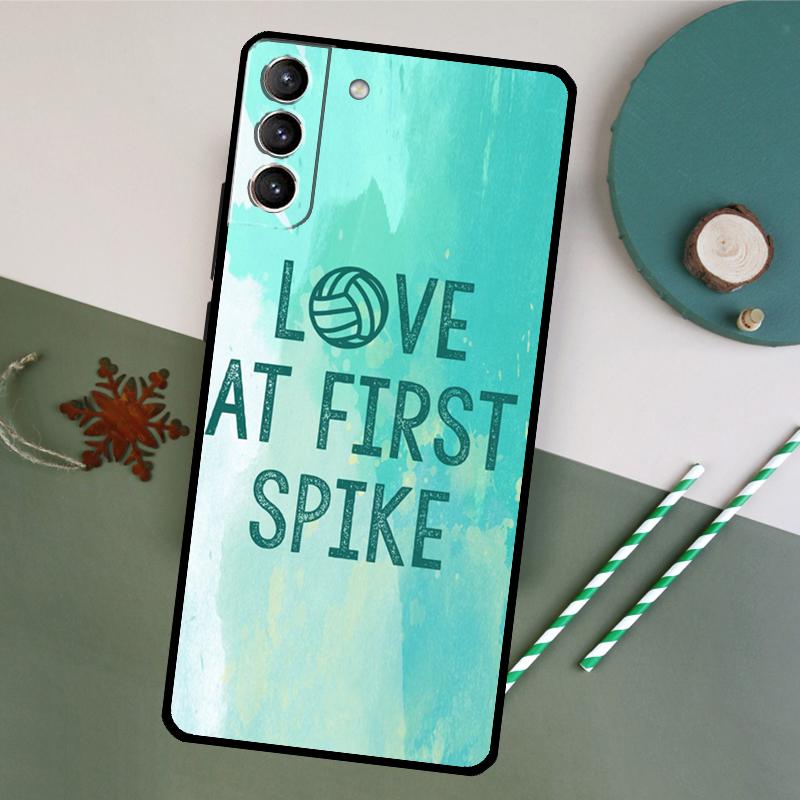 Play Volleyball Ball Phone Case For Samsung Galaxy S25 S20 S21 S22 S23 S24 S26 Ultra S10 Plus S25 FE Back Cover