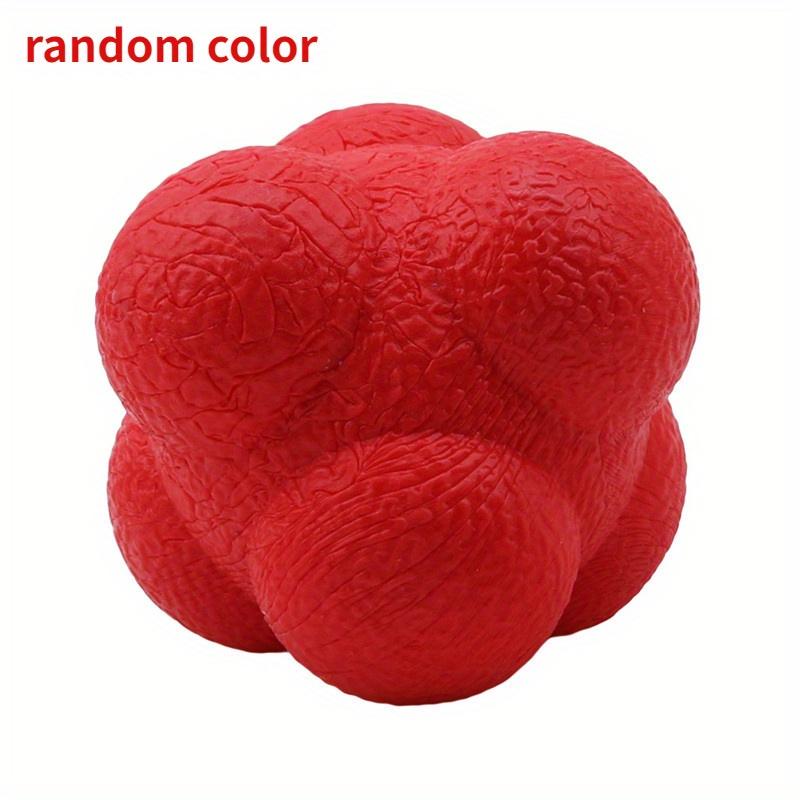 1pc Hexagonal Reaction Ball Silicone Agility Coordination Reflex Exercise Sports Fitness Training Ball