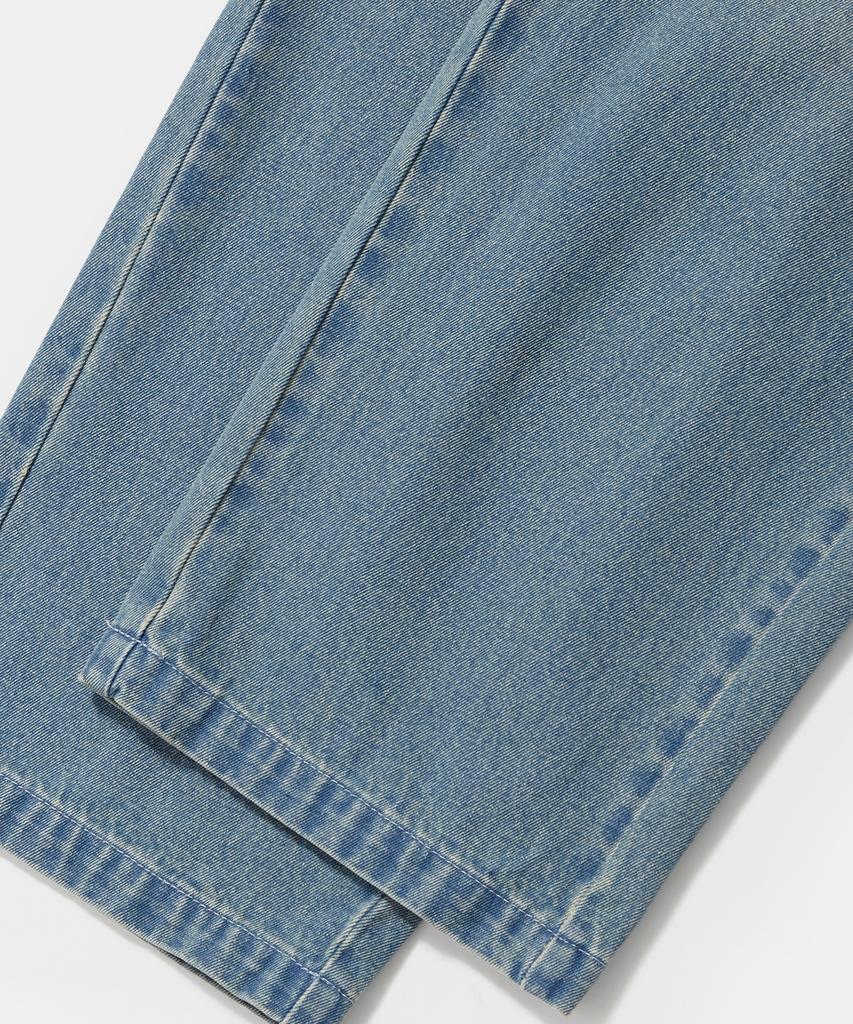 COLUMBIA UNIVERSITY Trajan Label Loose-Fit Washed Denim Pants_Light Jean