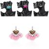 Trendy European And American Fashion Earrings With Rhinestones And Tassels