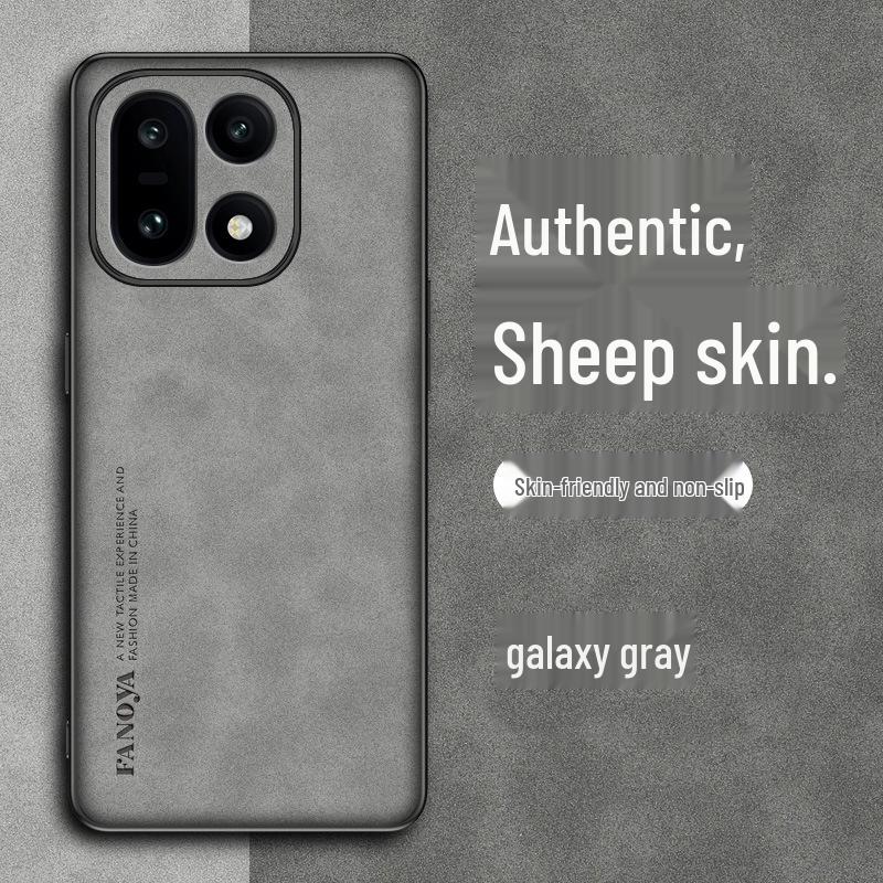 OnePlus 15/ACE 6 Protective Leather Case: Full-Coverage, Anti-Fall Silicone with Lens Protection