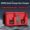 For M18 Power Tool Accessories Parts For Milwaukee 14.4V 18V Lithium Battery Charger 48-11-1815 48-11-1820 48-11-1830 AC100-240V