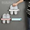 Shoe Rack Perforated Free No Floor Space Adhesive Type White/blue/ Storage Tools Shoe Shelf Simple Household Use