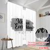 2pcs 2D Flat Printing Curtains We Have Everything Polyester Without Electricity Family Party Perfect for Holiday Party General