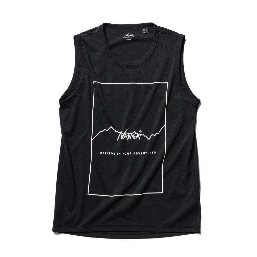 NANGA DRY MIX FRAME LOGO T/T Men's Casual Shirt, Moisture-Wicking, Quick-Drying, UV Protection, N2500-1Y510A