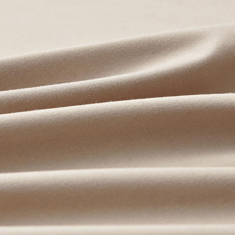 Nordic Solid Color Fitted Mattress Protector Pad with Elastic Band