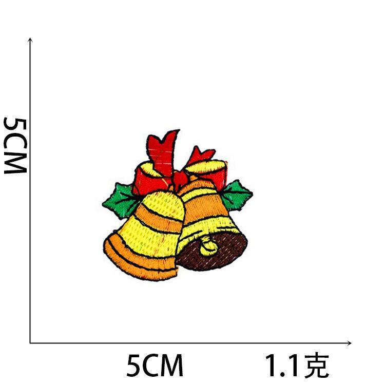 New Christmas Series Combination Embroidery Cloth Sticker Santa Crystal Ball Embroidery Cloth Sticker Voltage Ironing