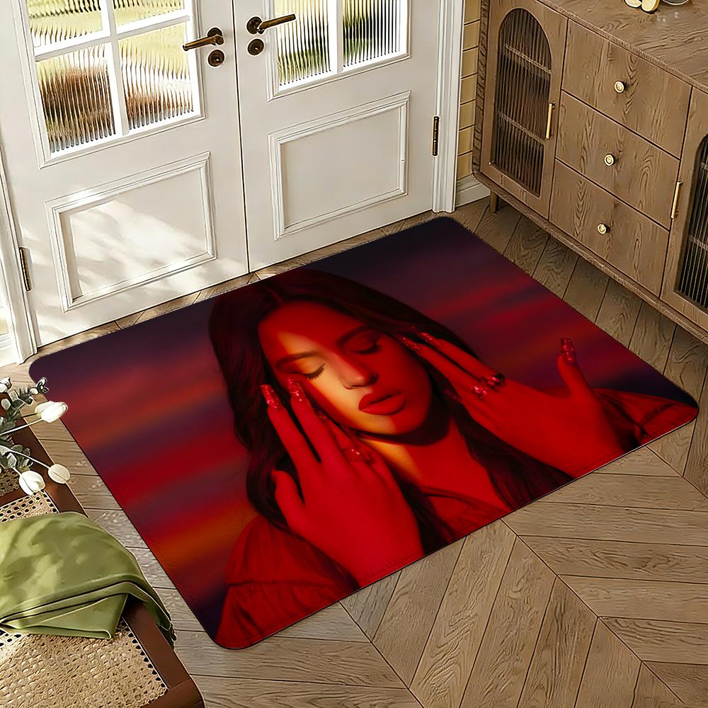 Singer Rosalia LUX New Album Floor Mat Soft Thickened Absorbent Non-Slip Bedroom Living Room Door Mat Home Decor Flannel Rugs