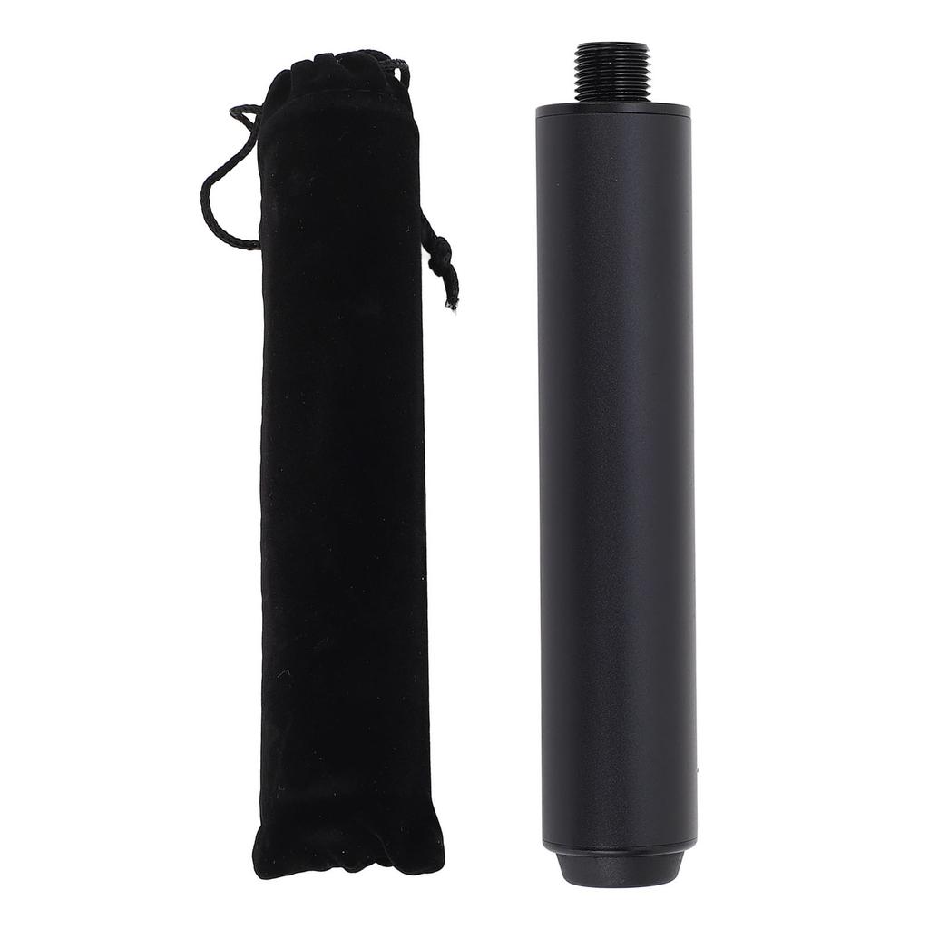 Billiard Pool Cue Extender 6 Inch Aluminum Pool Cue Extension Stick with Rubber Rear Plug for Billiard Accessories