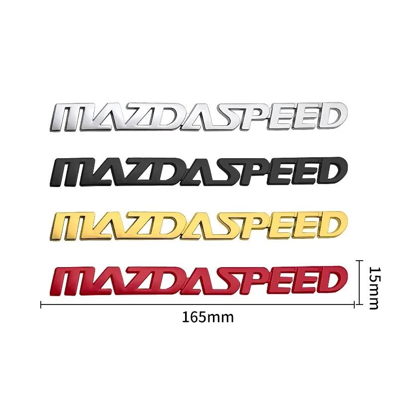 Auto Metall für MS MAZDASPEED Kühlergrill Logo Mazda 3 6 CX-3 CX-4 CX-5 CX-7 CX-9 Auto Styling 3D Emblem Schriftzug Aufkleber Kofferraum Aufkleber