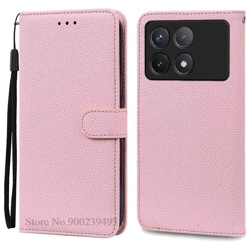 Pouzdro F6 Pro pro POCO F6 Pro Pouzdro Silikonová peněženka Kožené vyklápěcí pouzdro pro Xiaomi Poco F6 Pro 5G Pouzdro Knižní obal Fundas