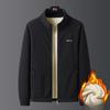 Large Size Fleece Jacket for Men's Double-sided Velvet Autumn and Winter Plus Velvet Thickened Warm Fleece Plush Lamb Velvet Stand Collar Jacket