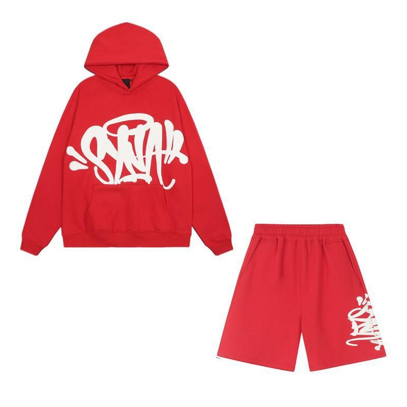 Unisex Y2K Streetwear Hoodie Jogger Set Cotton Blend Loose Fit Casual Outfit Men Women