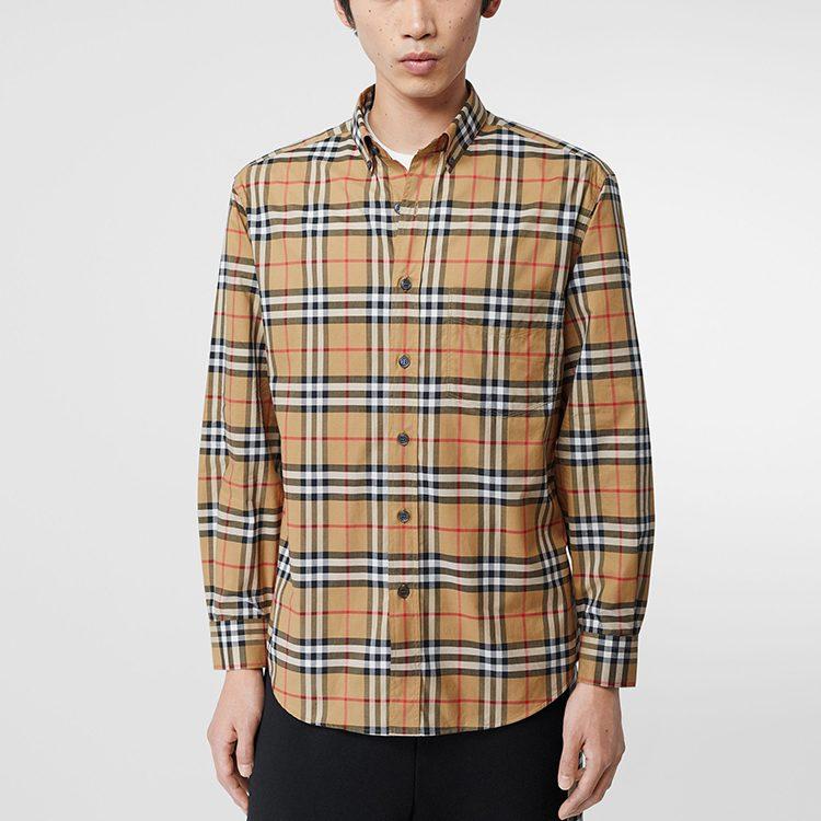 Burberry Shirt Fall Unisex Classical Style Yellow 8022268-A2219