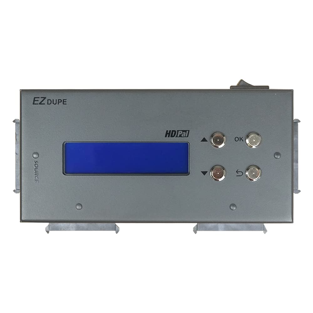 

EZ DUPE HD Pal Duplicator NIST Compatible with and Image DoD Standalone Error Skip [Genuine Product] 13 HDD/SSD 800-88 Compliant, 300MB/s чорний