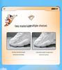 Astro Boy Children's Mesh Running Shoes - White Solid Color, Summer Sports Shoes with Rotary Buckle for Boys