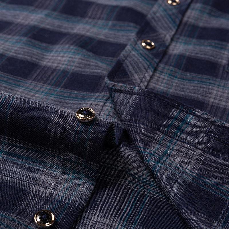 2026 Neue Herren Flanellhemden Langarm Baumwolle Weich Regular-fit Gebürstet Einzelne Tasche Bequem Lässig Mode Karierte Hemden