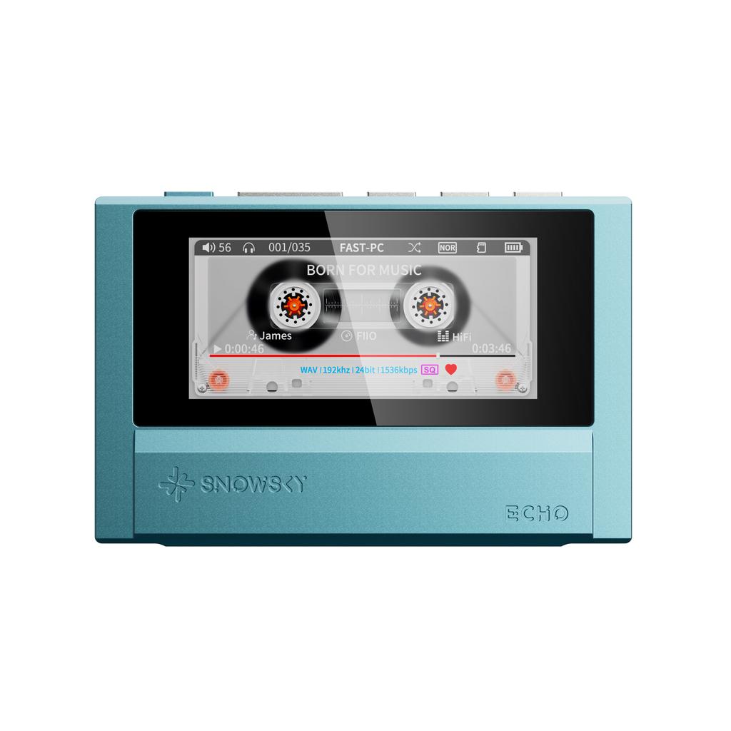 FiiO SnowSky ECHO MP3 Player Bluetooth Lossless Decoder Dual Output Support DSD WAV Hi-Res Audio Player Portable MP3 Custom Gift