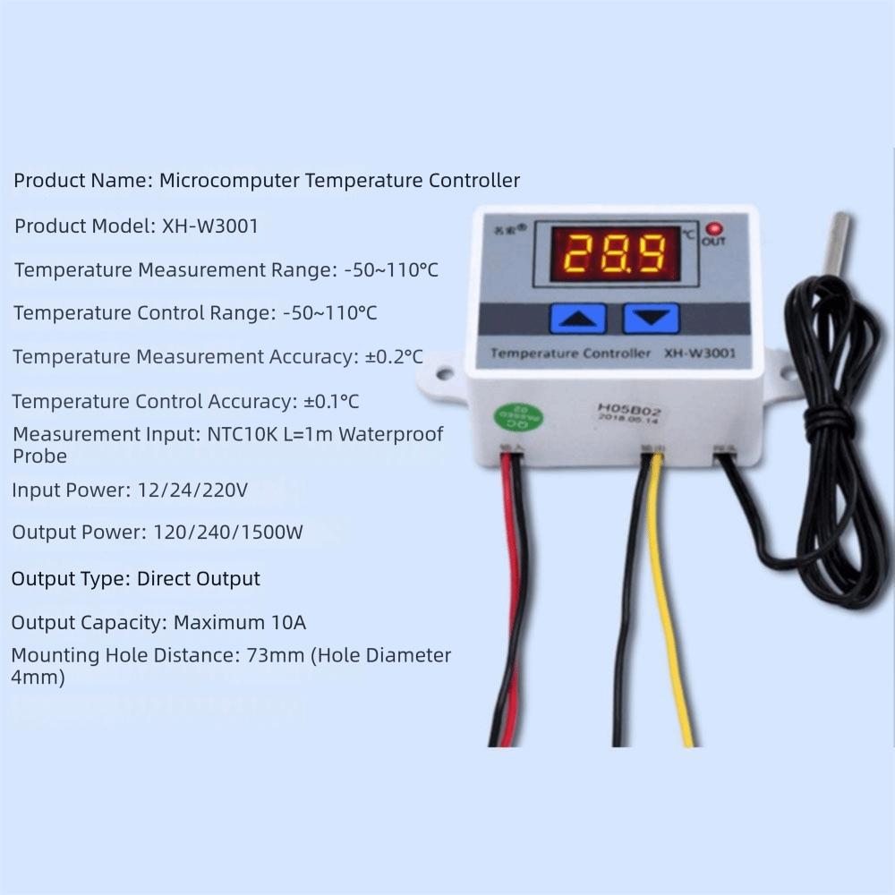 12V 24V 110-220V Digital Thermostat LED Digital Thermoregulator Heating Switch