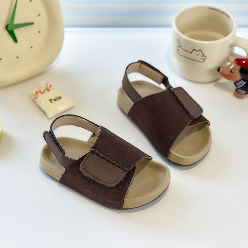 Kids Open Toe Summer Sandals Korean Style Casual Beach Shoes For Boys And Girls