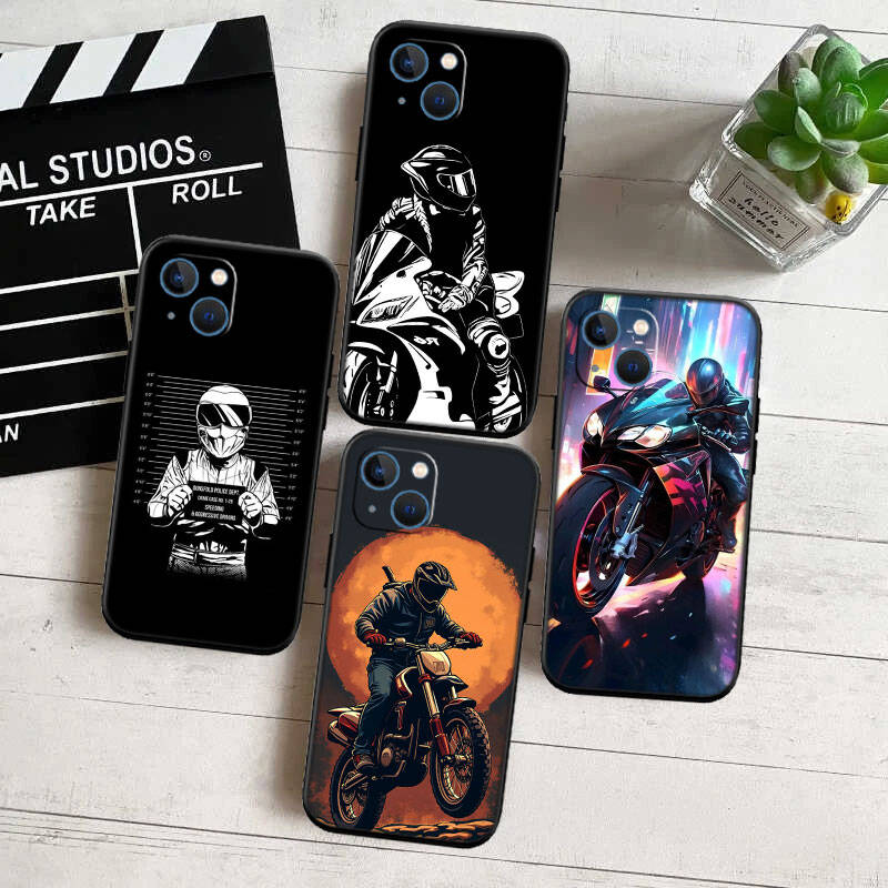 MH92 Motorcycle Racing Phone Shell Case for iPhone 7 8 11 12 13 14 15 16 17 16E XS Pro Max XR X SE Air