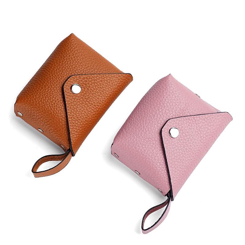 2023 Women's Mini Cowhide Coin Purse Snap Wallet