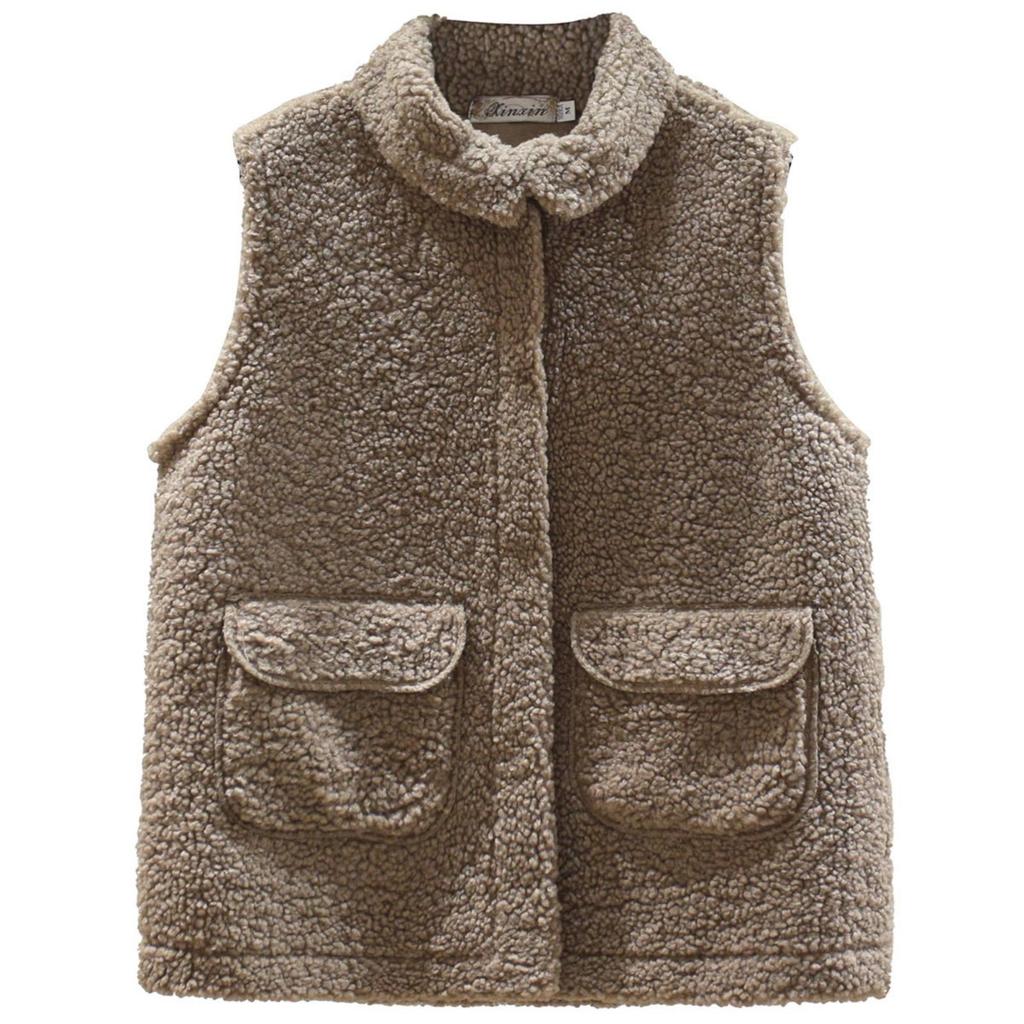 Women's  Winter Outerwear Faux Lambswool Vest