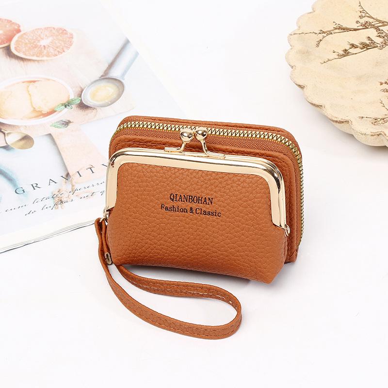 Korean Style Women's Wristlet Wallet - Accordion Coin Purse with Multi-card Slots