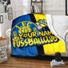 1PC 1 Fc Lokomotive Leipzig Custom Name Patterned Flannel Blanket Suitable For All Seasons for Home Decor Warmth and Comfort Gifts Holiday Present