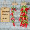 Farmhouse Decor: Pepper, Corn, Garlic, Veggie Fruit Skewers with Hemp Rope