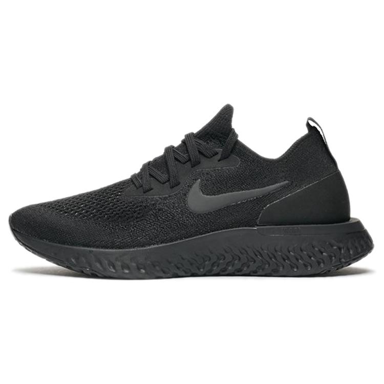 Nike Женские кроссовки Nike Epic React Flyknit, тройной черный, AQ0070-003 35.5