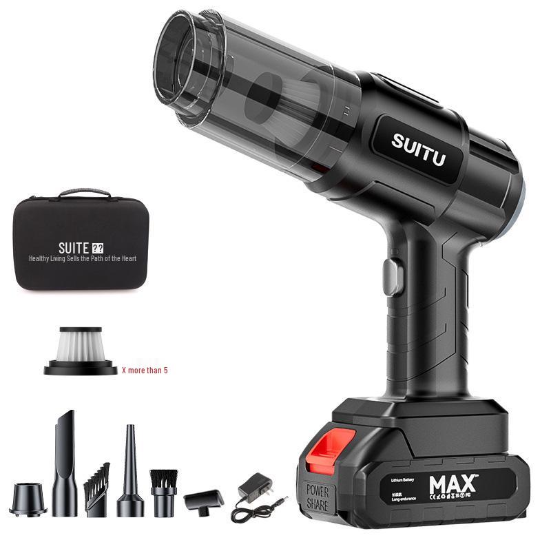 

Бездротовий ручний автомобільний пилосос - Компактний, Потужний, Подвійне всмоктування та видування.