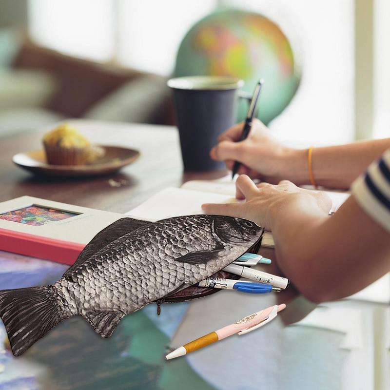 1PC Creative Fish Pencil Box Large Capacity Upgrades Pen Case School Gift Fun Fountain Pen Bag School Supplies Pencilcase