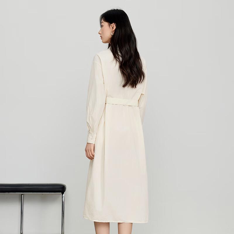 Women's Elegant Long-Sleeve Shirt Dress