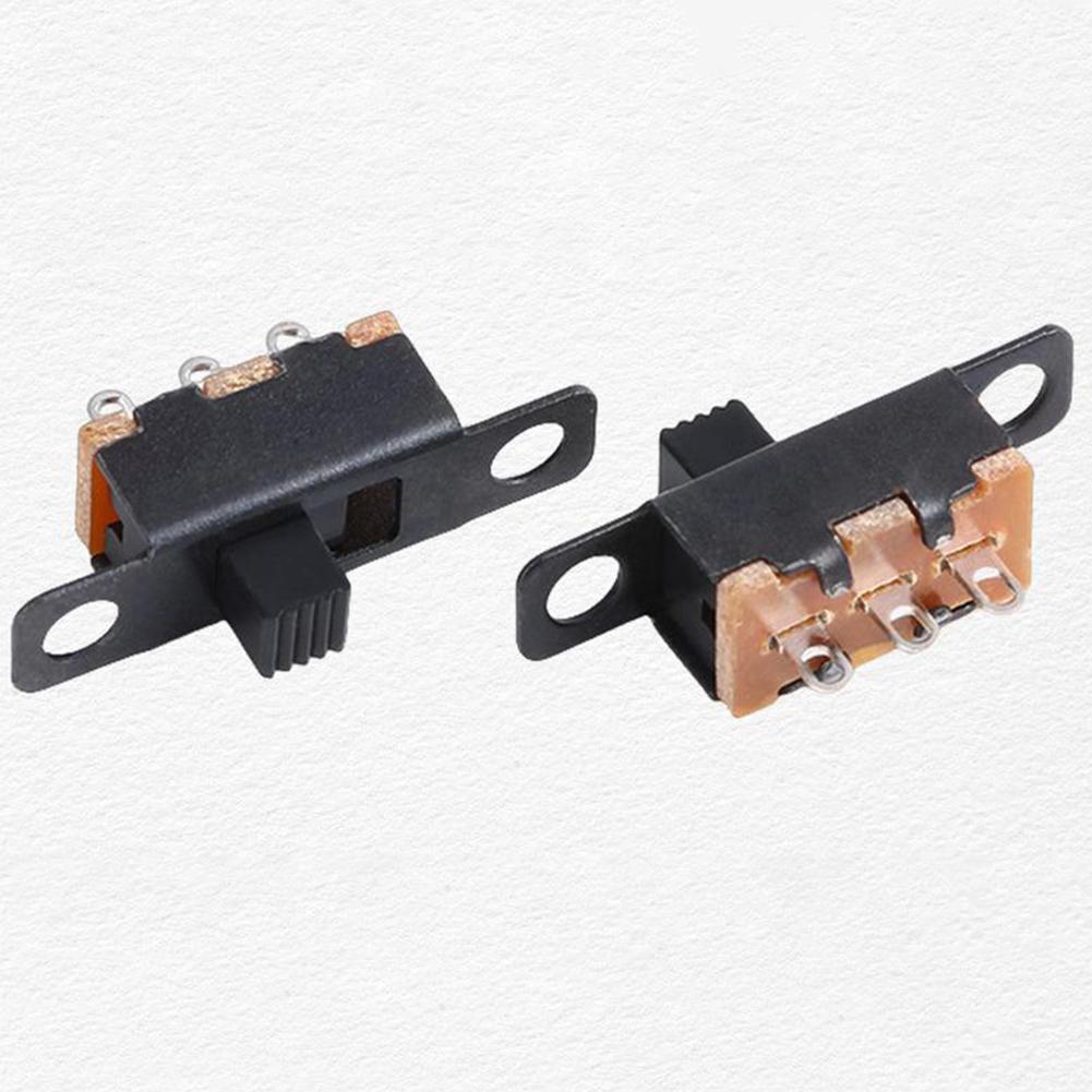 50 Pack Slide Switch Panel Mount 2 Position 3 Pin with Solder Lug Pin ON/OFF SS12F15 for Industrial and Consumer Electronics
