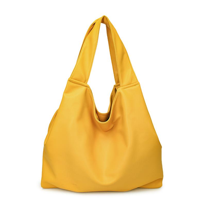 Large-capacity Commuter Tote Bag Women's Summer New Trendy Canvas Lazy Wind Casual Shoulder Armpit Bag