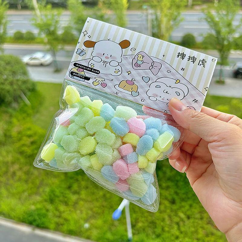 30Pcs Girl Kids Birthday Gift Healing Kawaii Macron Mini Cat'S Claw Snapper Pinch Squeeze Toy Cute Room Decoration Pendant