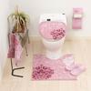Senko DECORMUSEE Precious Toilet Mat, Approx. 60 X 60 Cm, Pink, Elegant, 30274