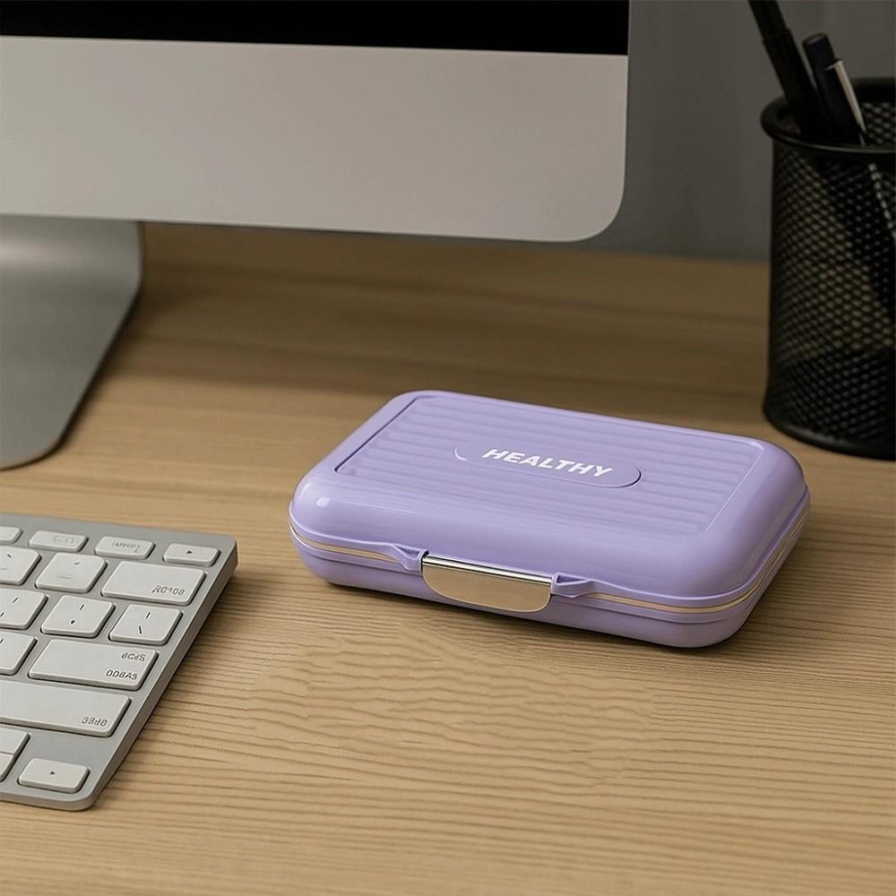 Large Capacity Portable Pill Container Sealed Pill Storage Box 7 Day Pill Box  Travel