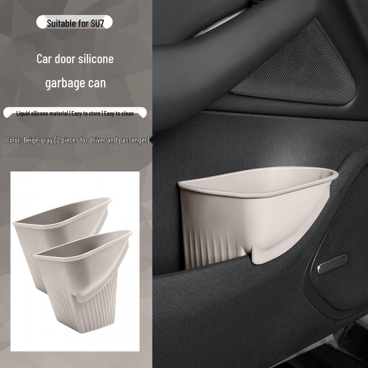 

Xiaomi SU7 Car Trash Can & Umbrella Silicone Storage Box - Multi-functional Interior Accessory