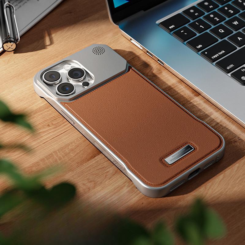 Applicable To IPhone 16 Frameless Aromatherapy Magnetic Suction Phone Case Apple 15proMax Leather Anti-fall 14 Protective Case
