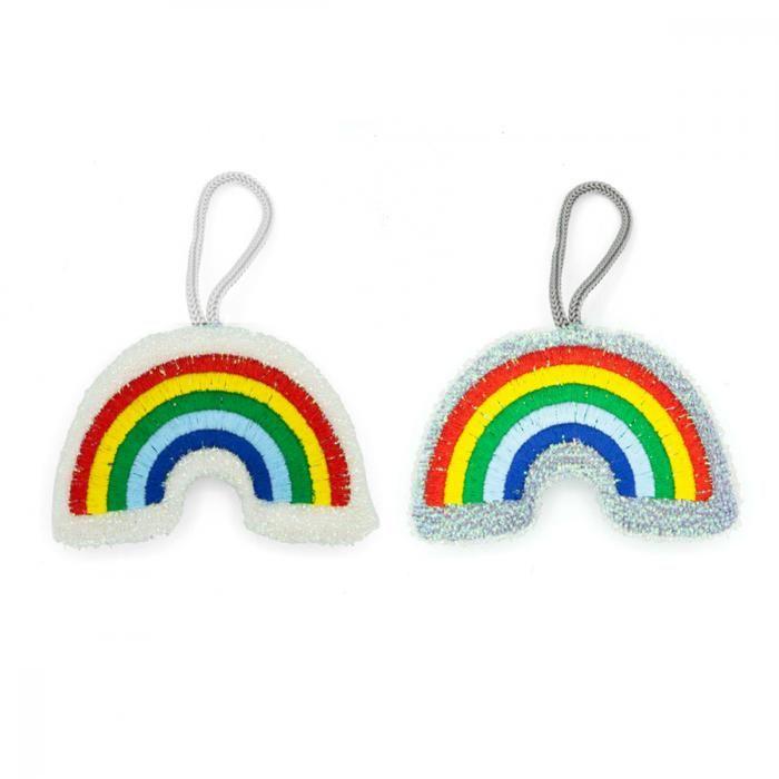 Set of 2 Rainbow Dish Sponges - Kikkerland - Multicolor -